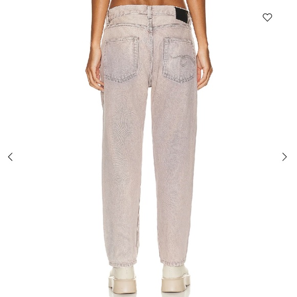 R13 Boyfriend Jean Sunfade Mauve sz. 27 - Picture 2 of 2